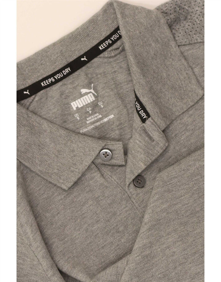 Puma Herren Poloshirt Small Grau meliert