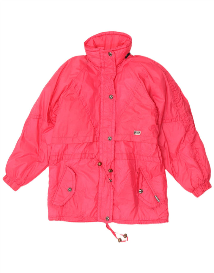 Vintage Damen Windjacke UK 10 Small Rosa Polyamid