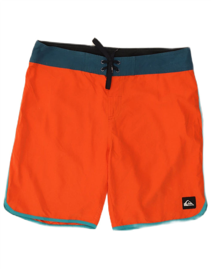 QUIKSILVER Herren-Badeshorts, groß, Orange, Farbblock