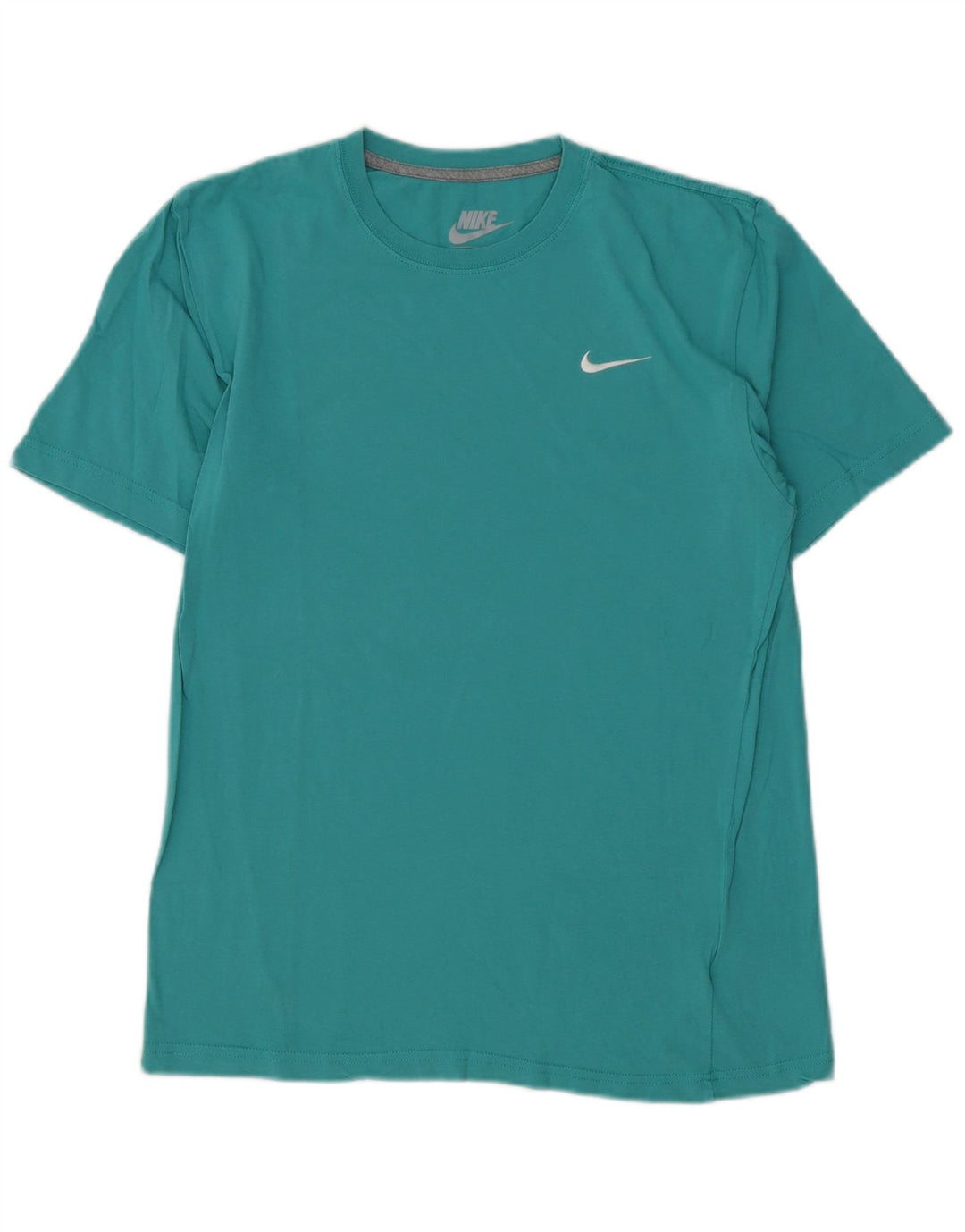 Nike Herren-T-Shirt mit normaler Passform, mitteltürkisfarbene Baumwolle