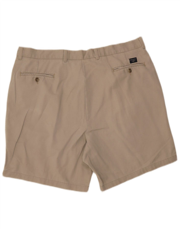 DOCKERS Herren Pegged Chino Shorts W42 2XL Beige Baumwolle