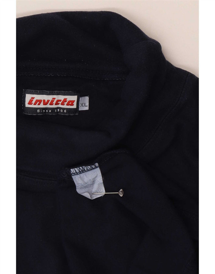 Invicta Herren Rollkragenoberteil Langarm XL Marineblau Baumwolle