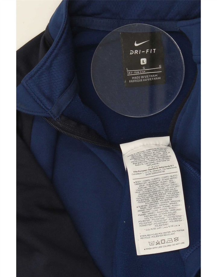 Nike Dri Fit Pullover-Trainingsanzug für Jungen, 12–13 Jahre, Größe L, Marineblau