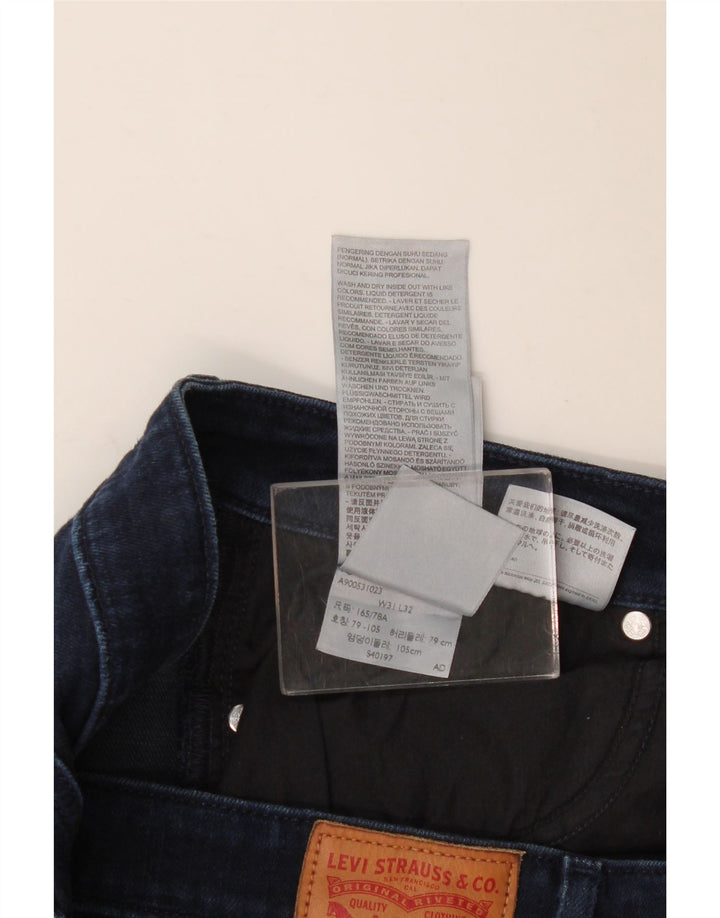 LEVI'S Damen 712 Slim Jeans W31 L32 Blaue Baumwolle