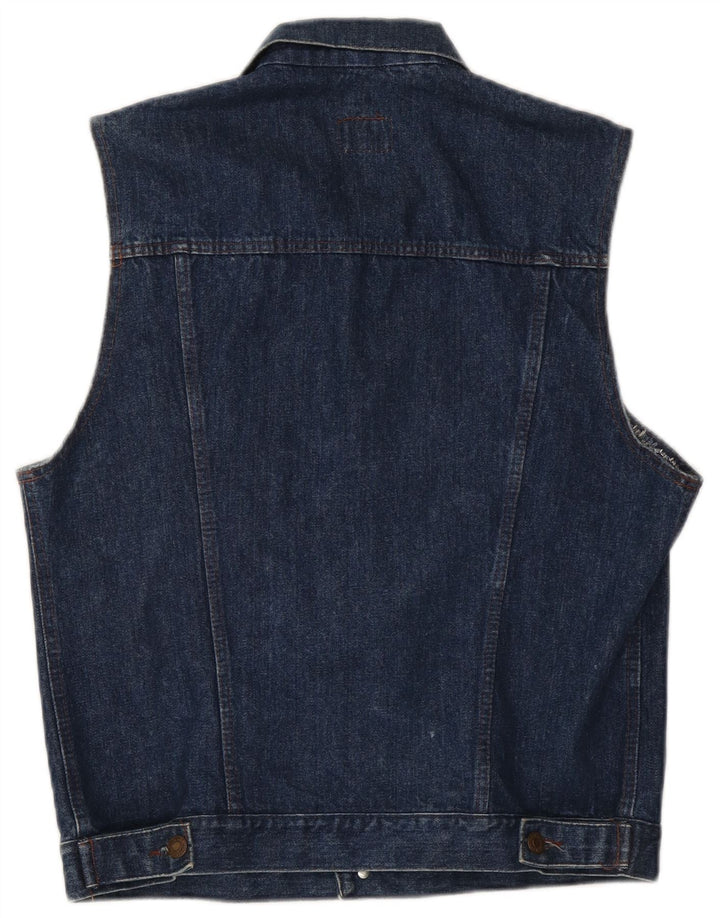 Carrera Herren Jeansweste UK 40 Large Marineblau