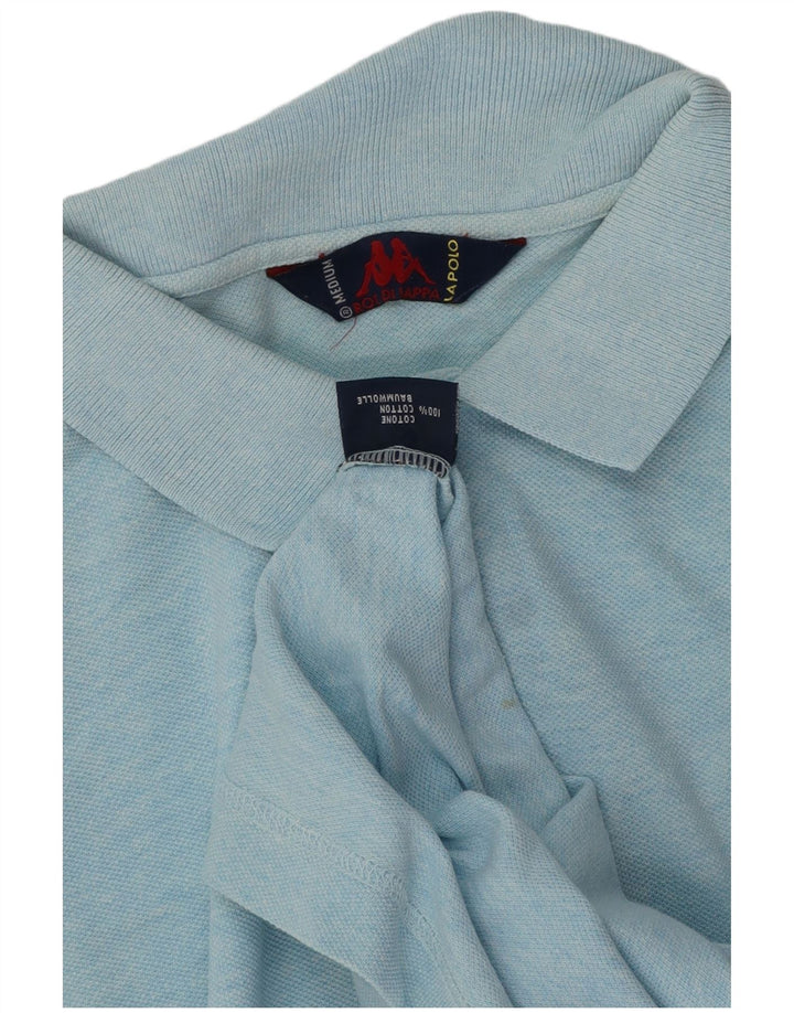 Kappa Herren-Poloshirt aus mittelblauer Baumwolle