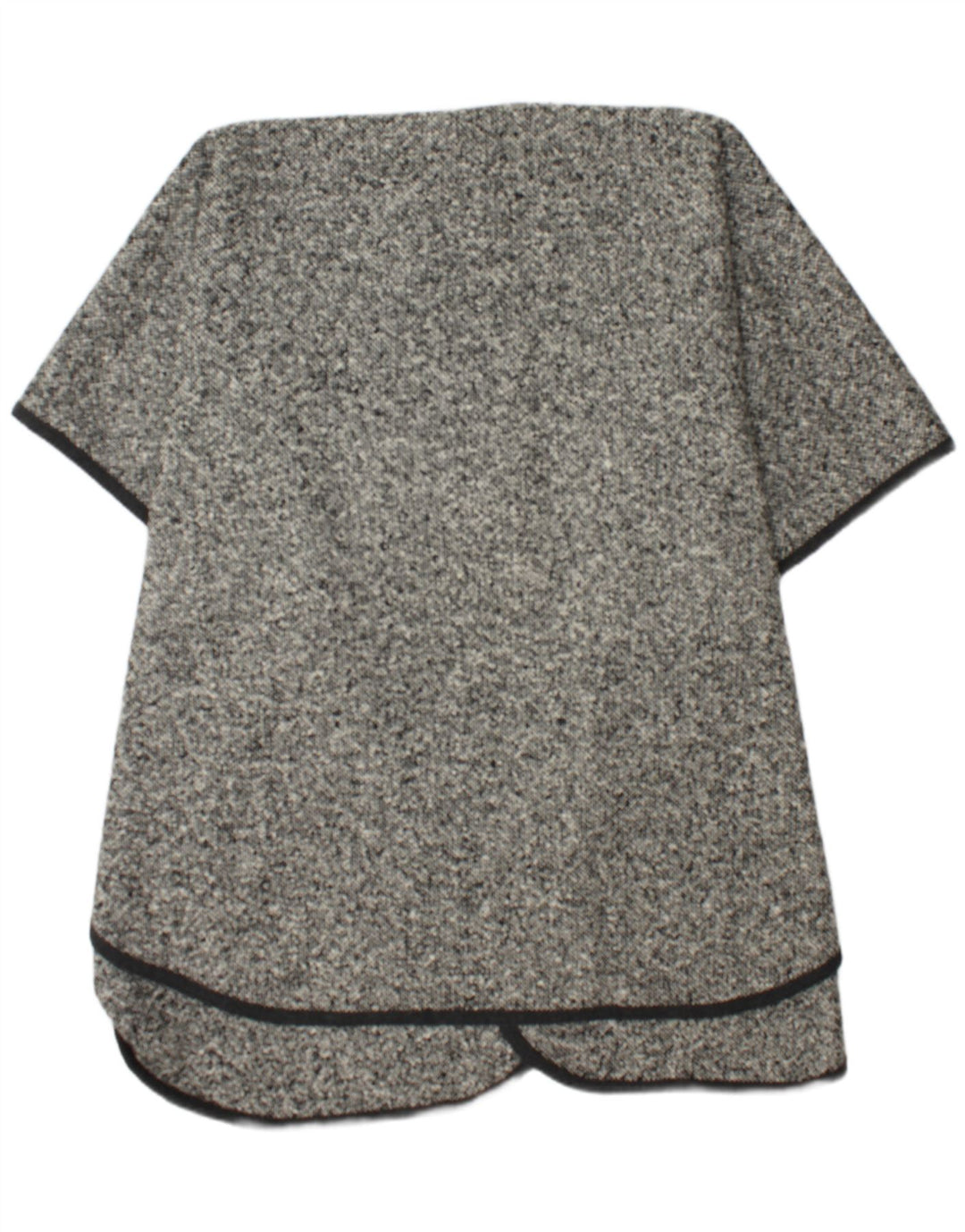Vintage Damen Cape Mantel Einheitsgröße Grau meliert