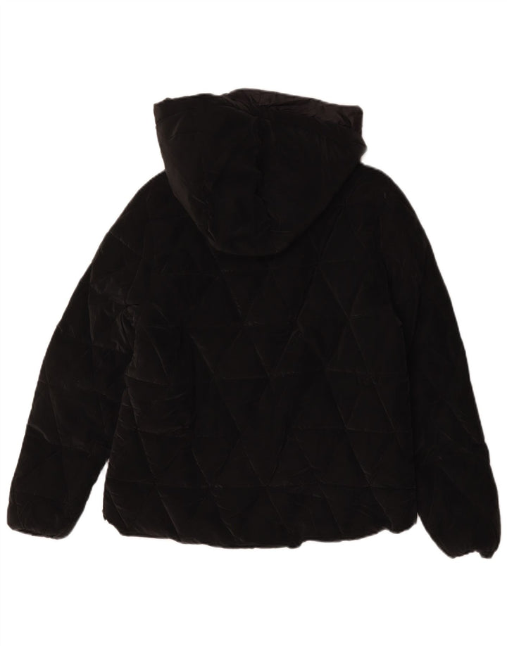 Zara Wattierte Jacke mit Kapuze für Mädchen, 13–14 Jahre, Schwarz
