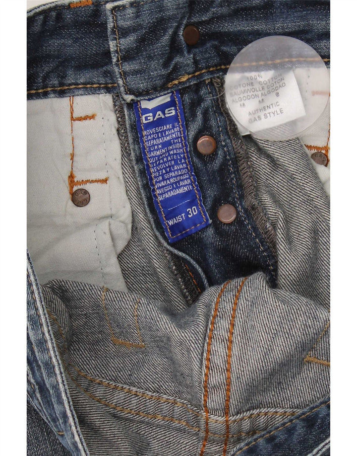 Gas Herren Bootcut Jeans W30 L32 Blaue Baumwolle