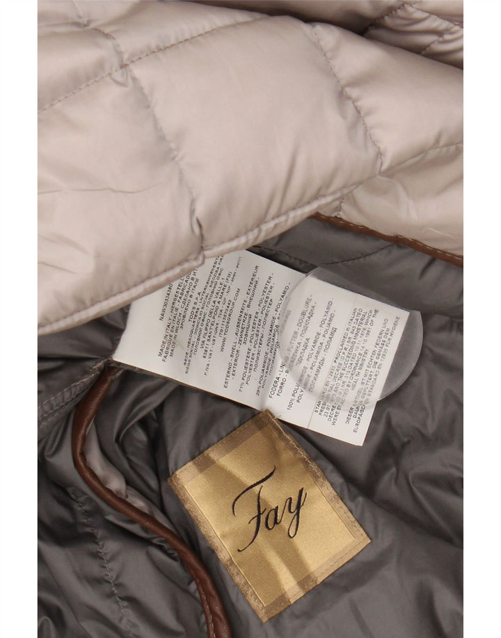 Fay Wattierte Damenweste UK 16 Large Beige Polyester