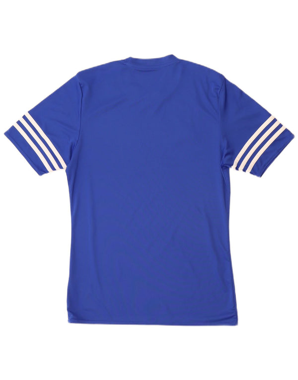 Adidas Herren Climalite T-Shirt Top Small Blau Polyester