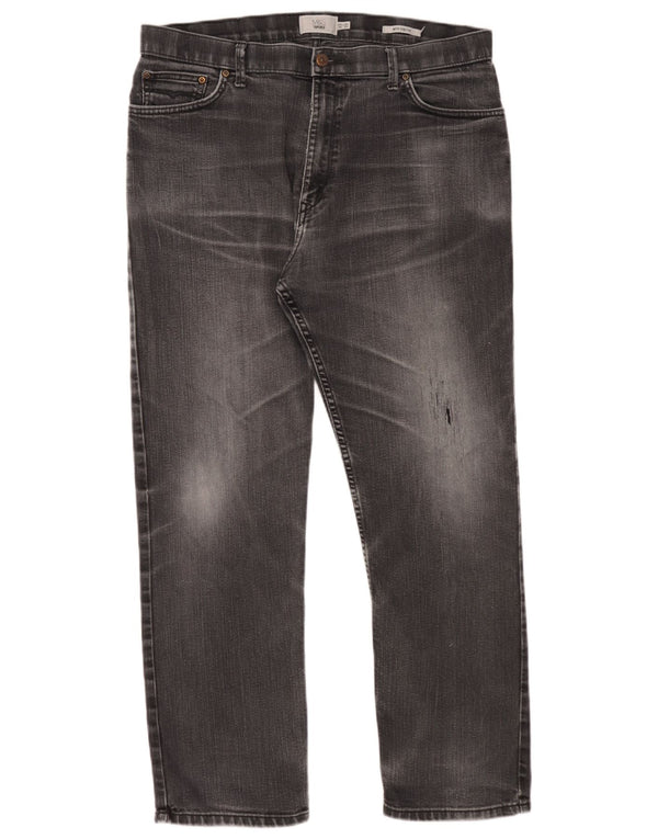 Marks & Spencer Mens Tapered Jeans W36 L29 Grey Cotton