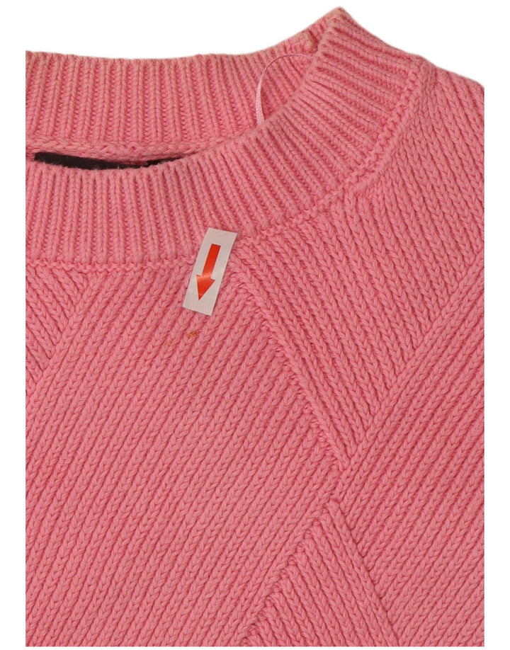 Marks & Spencer Damen-Pullover mit Rundhalsausschnitt, Gr. 14, Mittelrosa