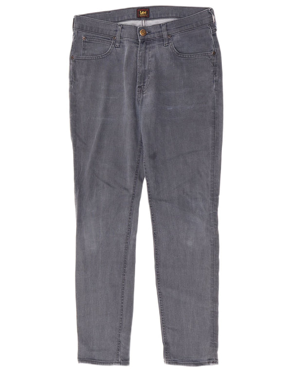 Lee Damen Tapered Slim Jeans W31 L30 Blaue Baumwolle