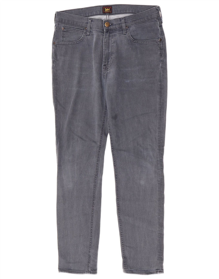 Lee Damen Tapered Slim Jeans W31 L30 Blaue Baumwolle