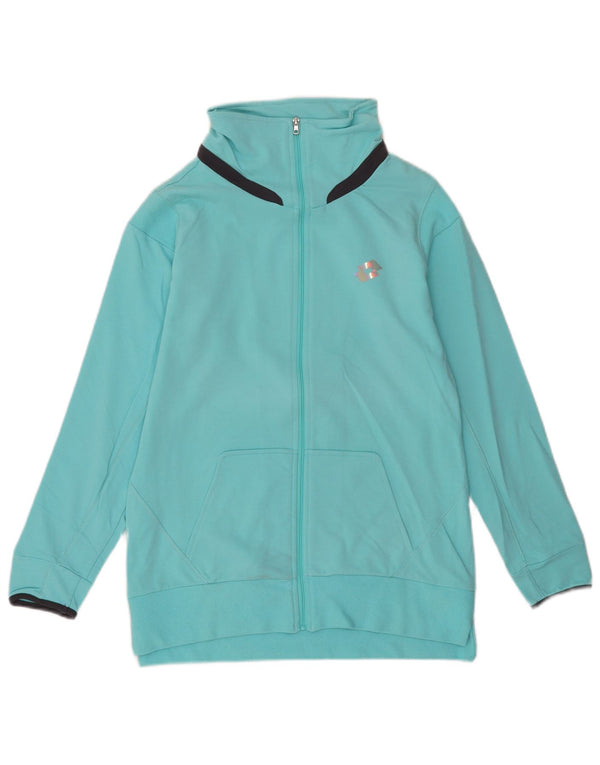 Lotto Damen-Trainingsanzug-Top-Jacke UK 14 Medium Türkis