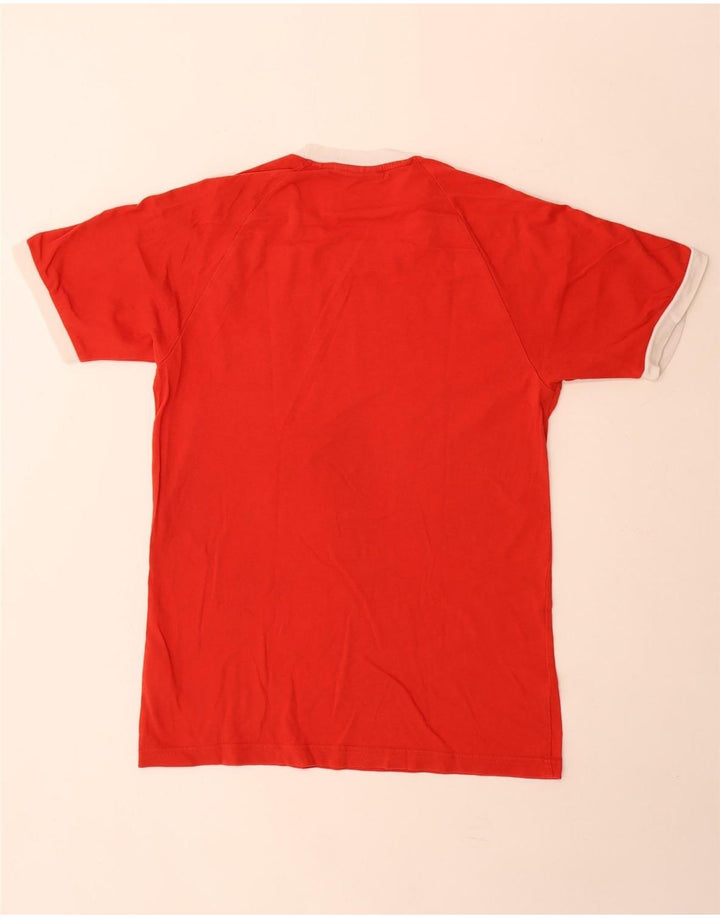 Adidas Herren T-Shirt Top Small Rot Baumwolle