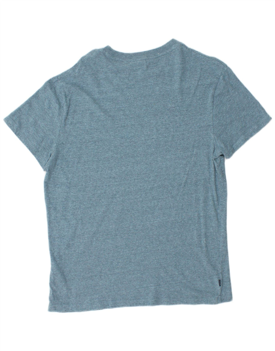 Superdry Herren-T-Shirt-Oberteil, groß, blau gefleckte Baumwolle
