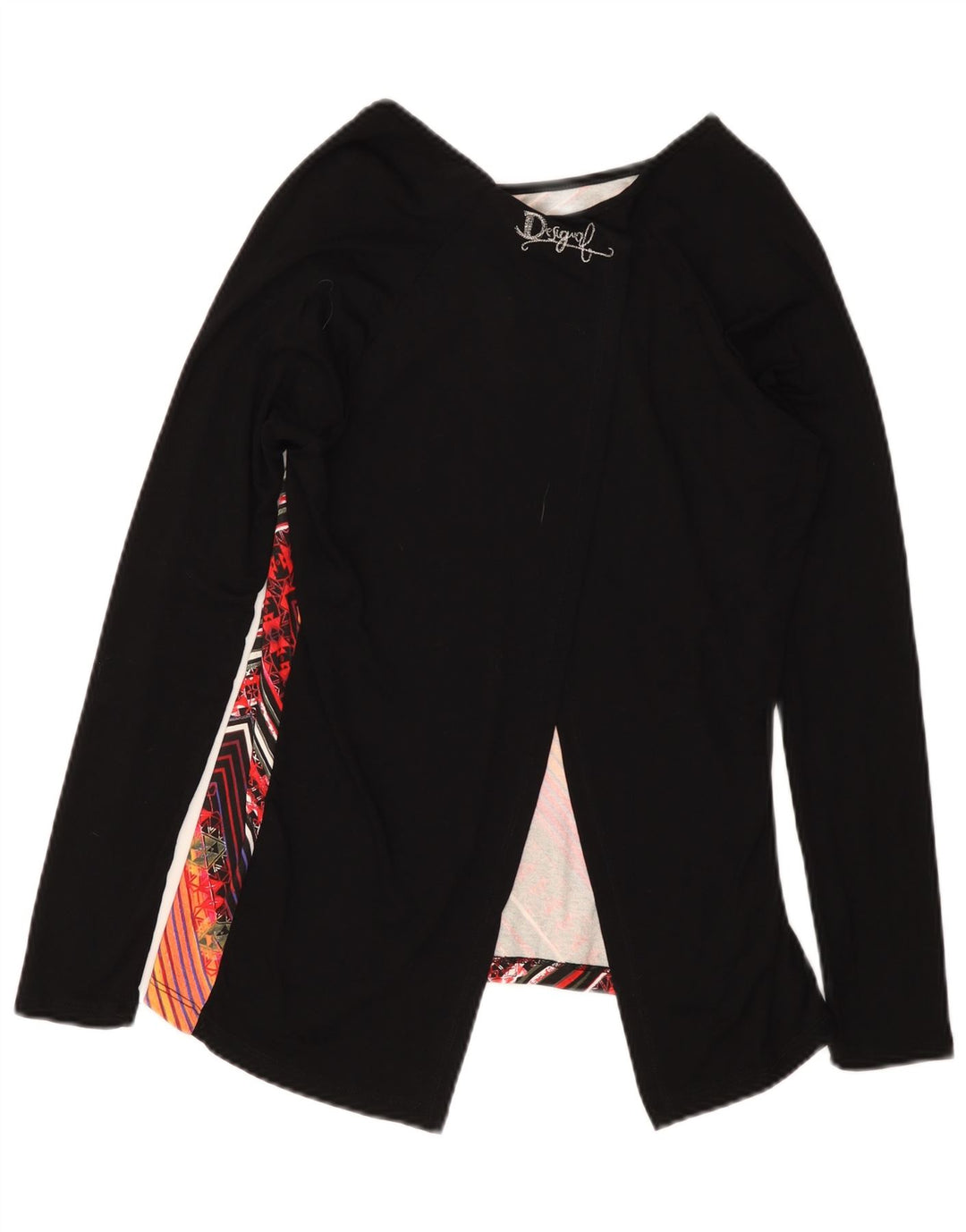 DESIGUAL Damen-Blusenoberteil UK 10 Kleine mehrfarbige geometrische Viskose