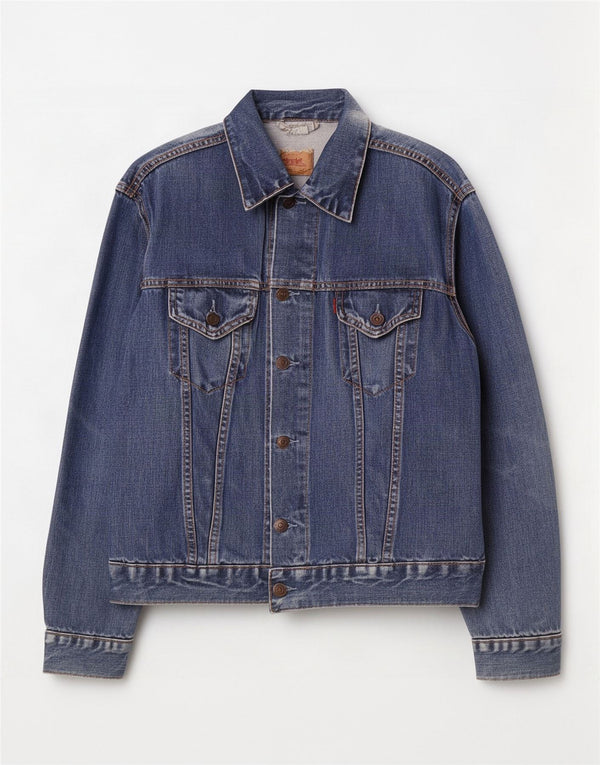 Levi's Jeansjacke für Mädchen, 11–12 Jahre, XL, blaue Baumwolle