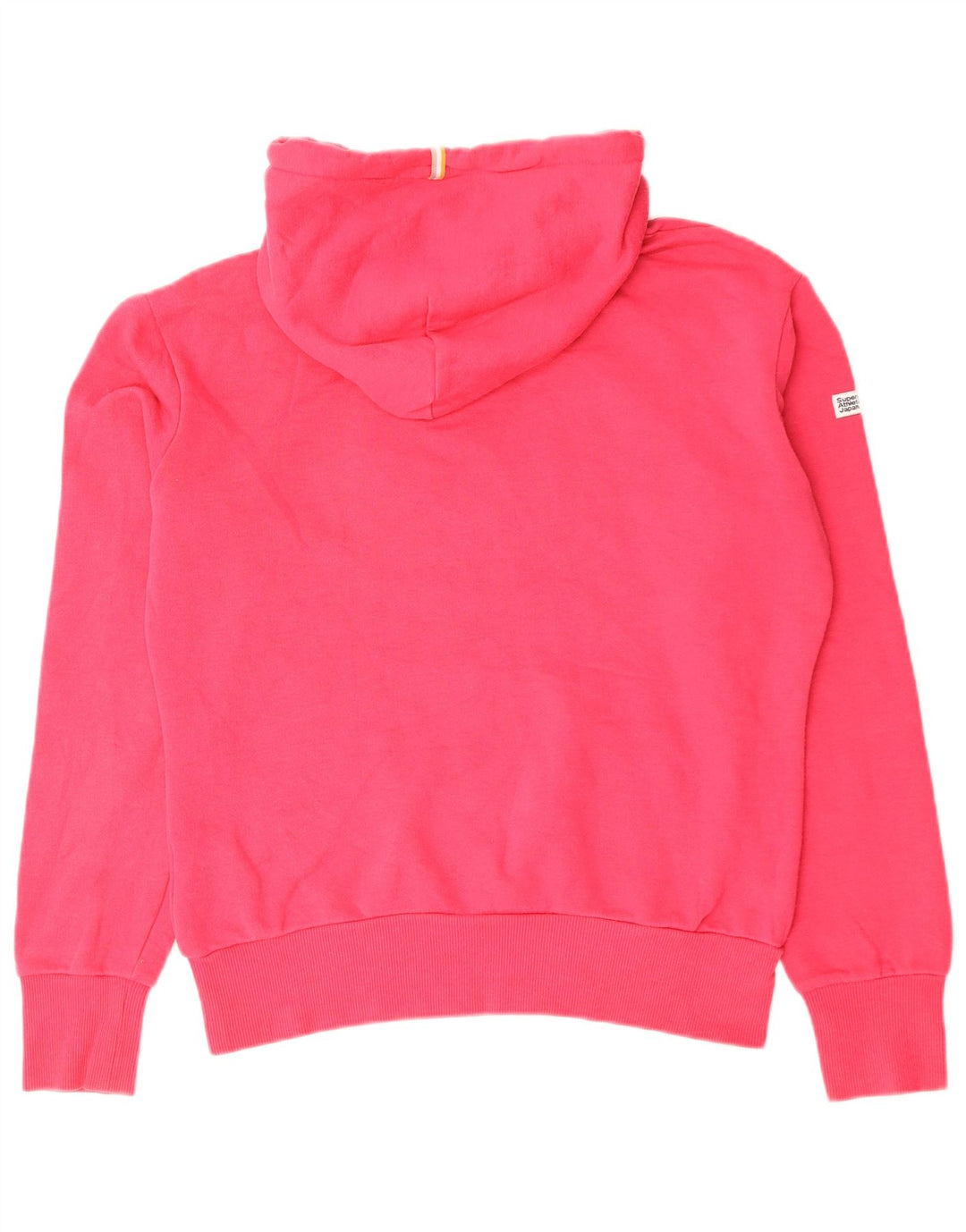 Superdry Damen Übergroßer Kapuzenpullover UK 10 Small Rosa Baumwolle