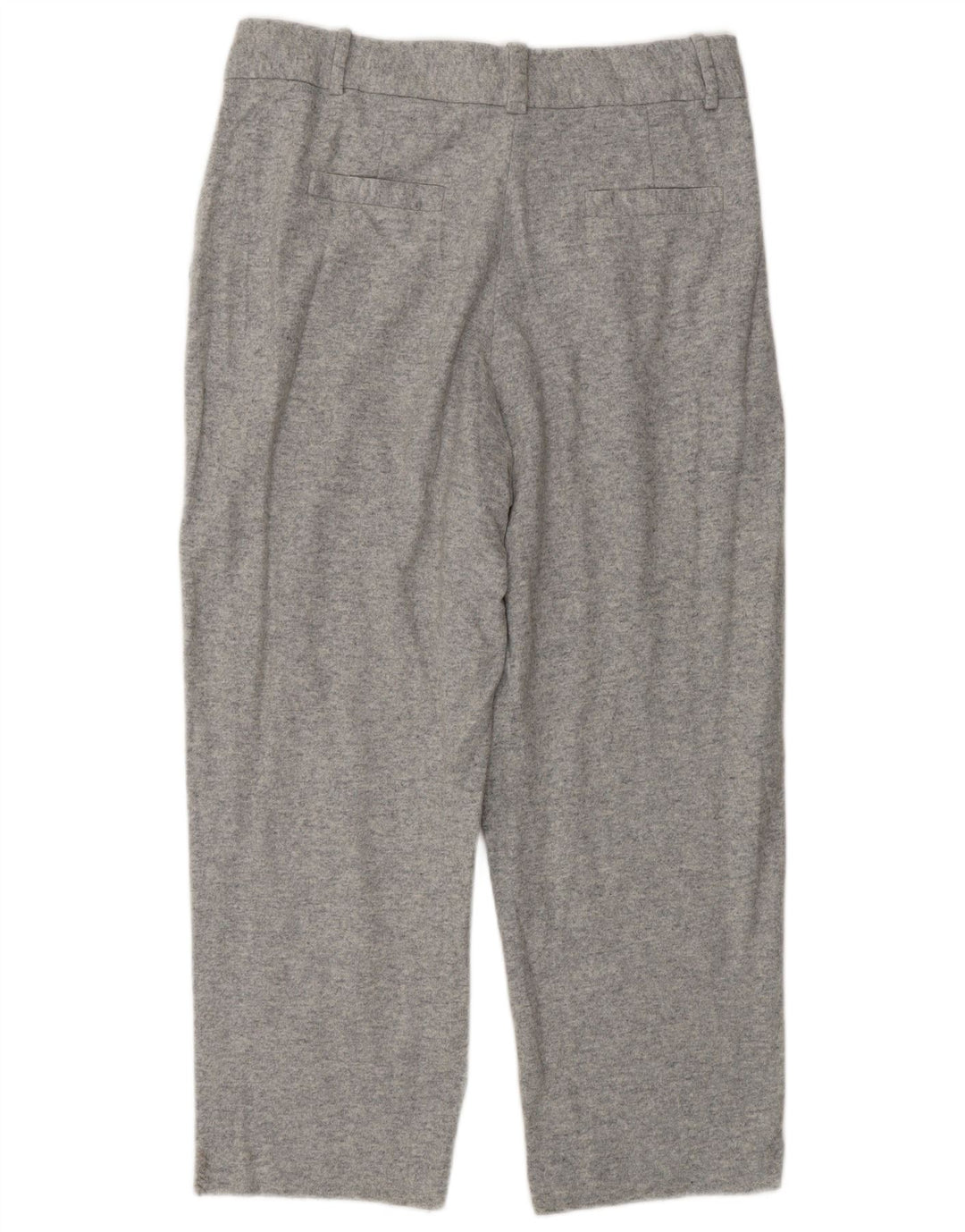 MASSIMO DUTTI Damen Hose mit Zapfen, kurz geschnitten, EU 42, Größe L, W32, L25, Grau