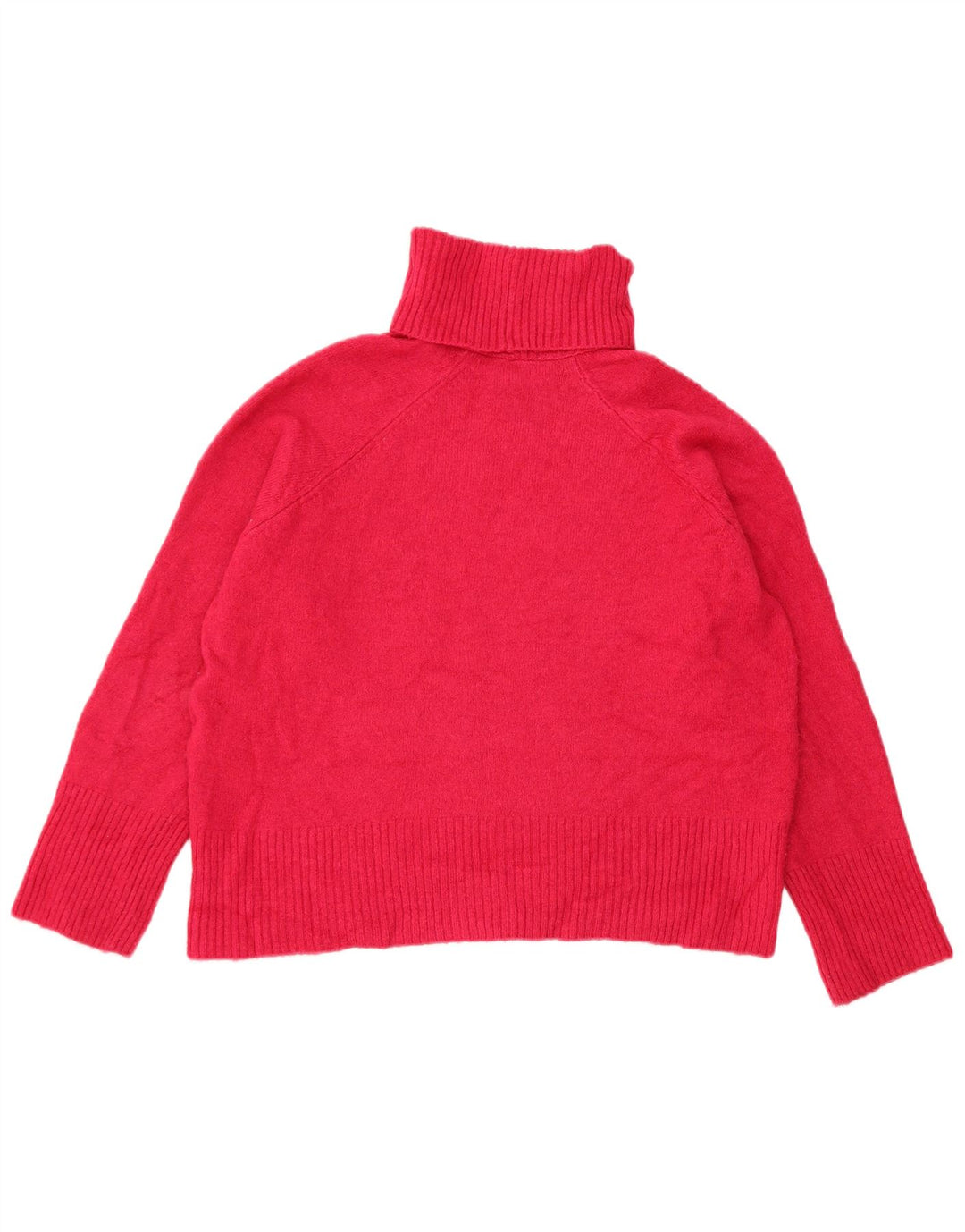 Zara Damen-Pullover mit Rollkragen, Gr. 16, Größe L, Rot, Acryl