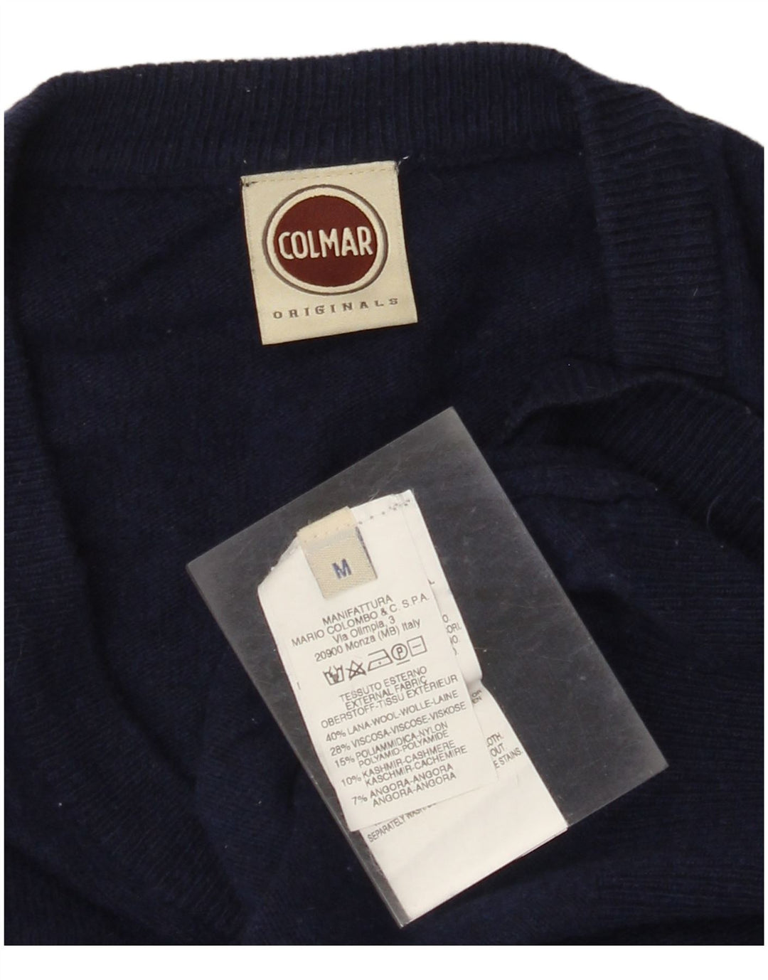 Colmar Damen-Pullover mit V-Ausschnitt, UK 14, mittelmarineblaue Wolle