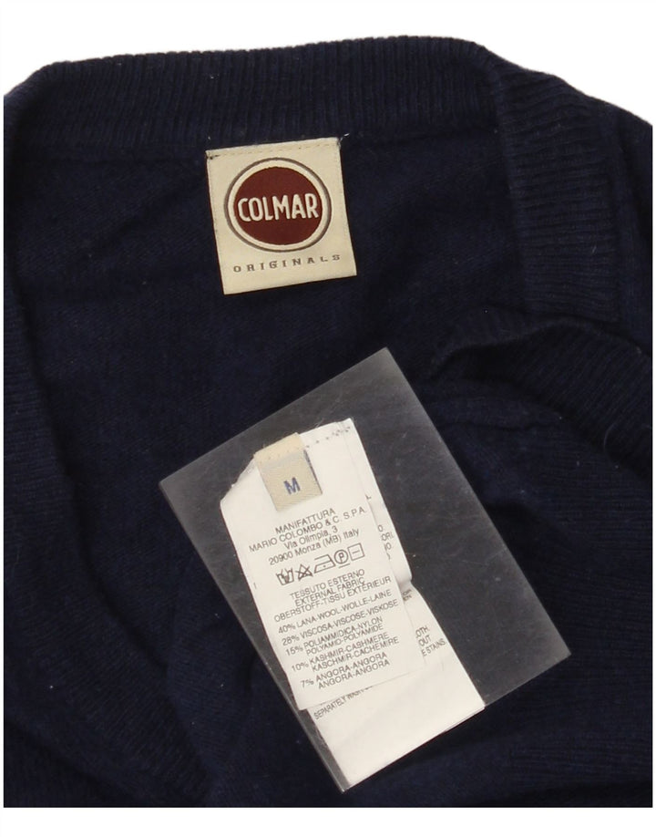 Colmar Damen-Pullover mit V-Ausschnitt, UK 14, mittelmarineblaue Wolle