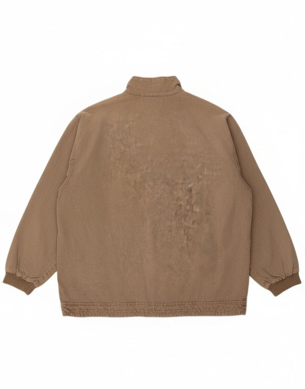 Chewan Herren-Top mit Reißverschluss, langärmelig, XL, Grau