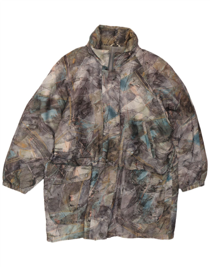 C&A Damen Windjacke mit abstraktem Muster IT 44 Medium Mehrfarbig