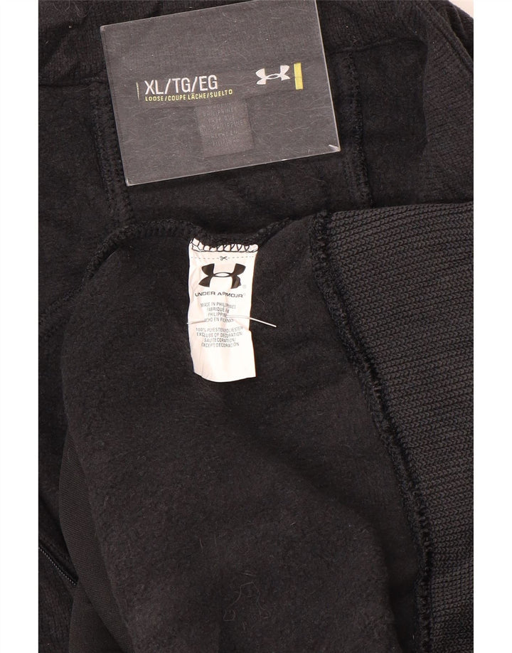 Under Armour Herren-Sweatshirt mit Reißverschluss, XL, grau, Polyester