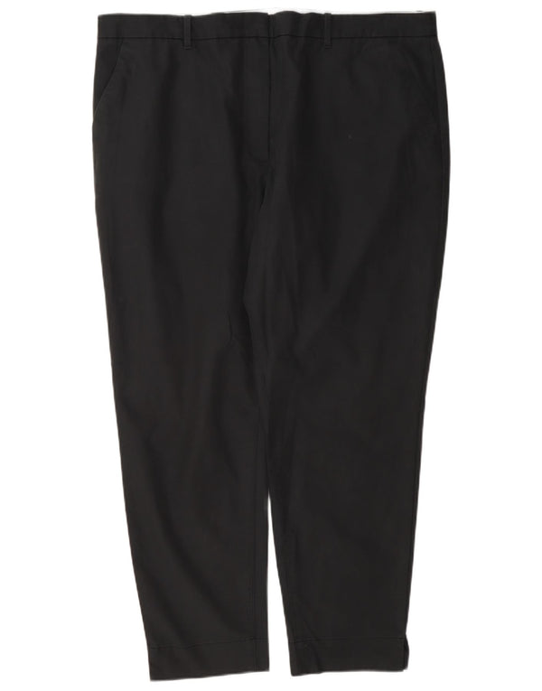 Marks & Spencer Gerade Chino-Hose für Damen, UK 18, XL, B38, L27, Grau, Baumwolle