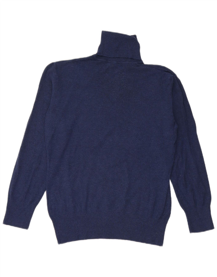 BYBLOS Rollkragenpullover für Damen, UK 14, Größe L, Marineblau, Acryl