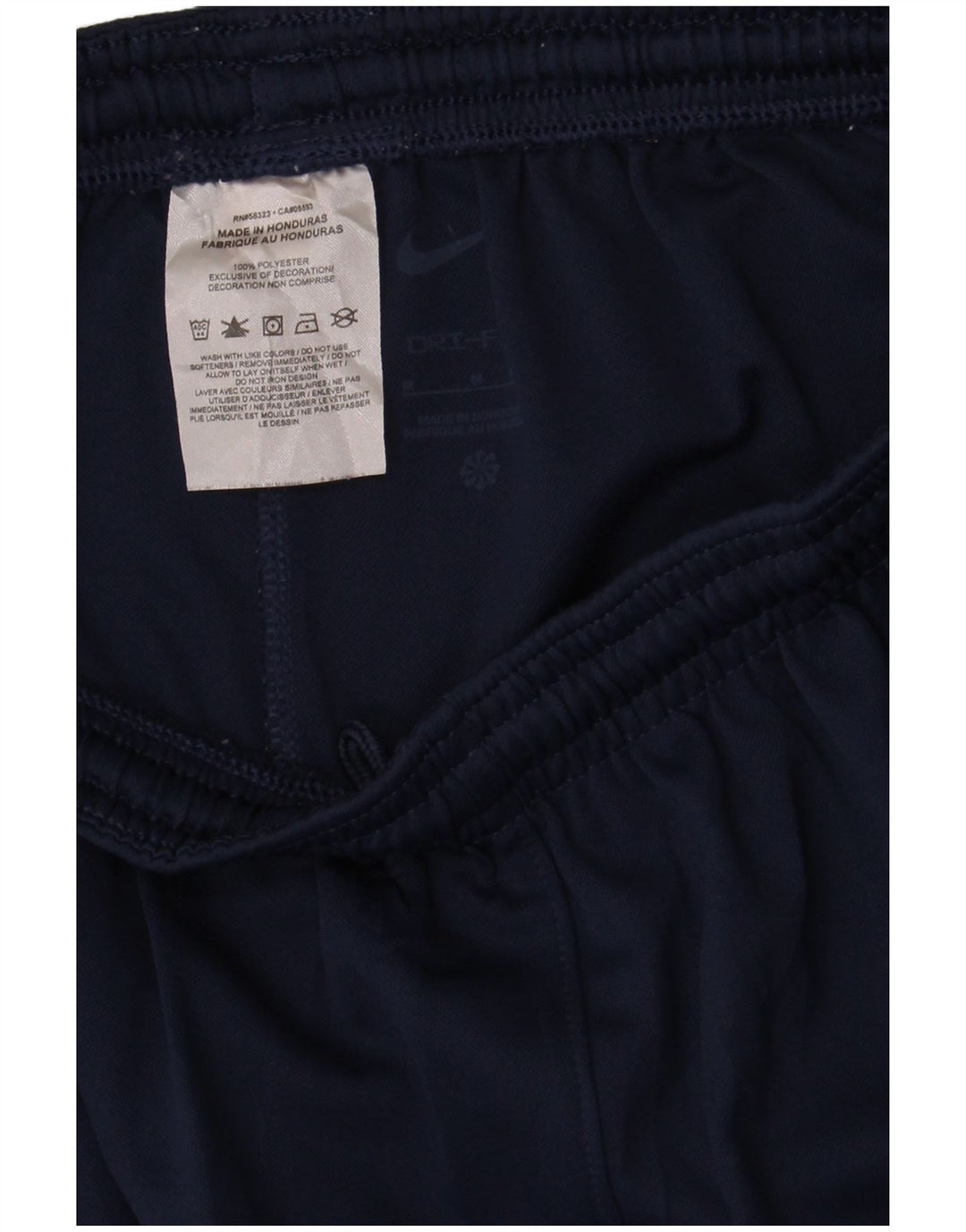 Nike Damen Dri Fit Sport Shorts UK 12 Medium Marineblau Polyester