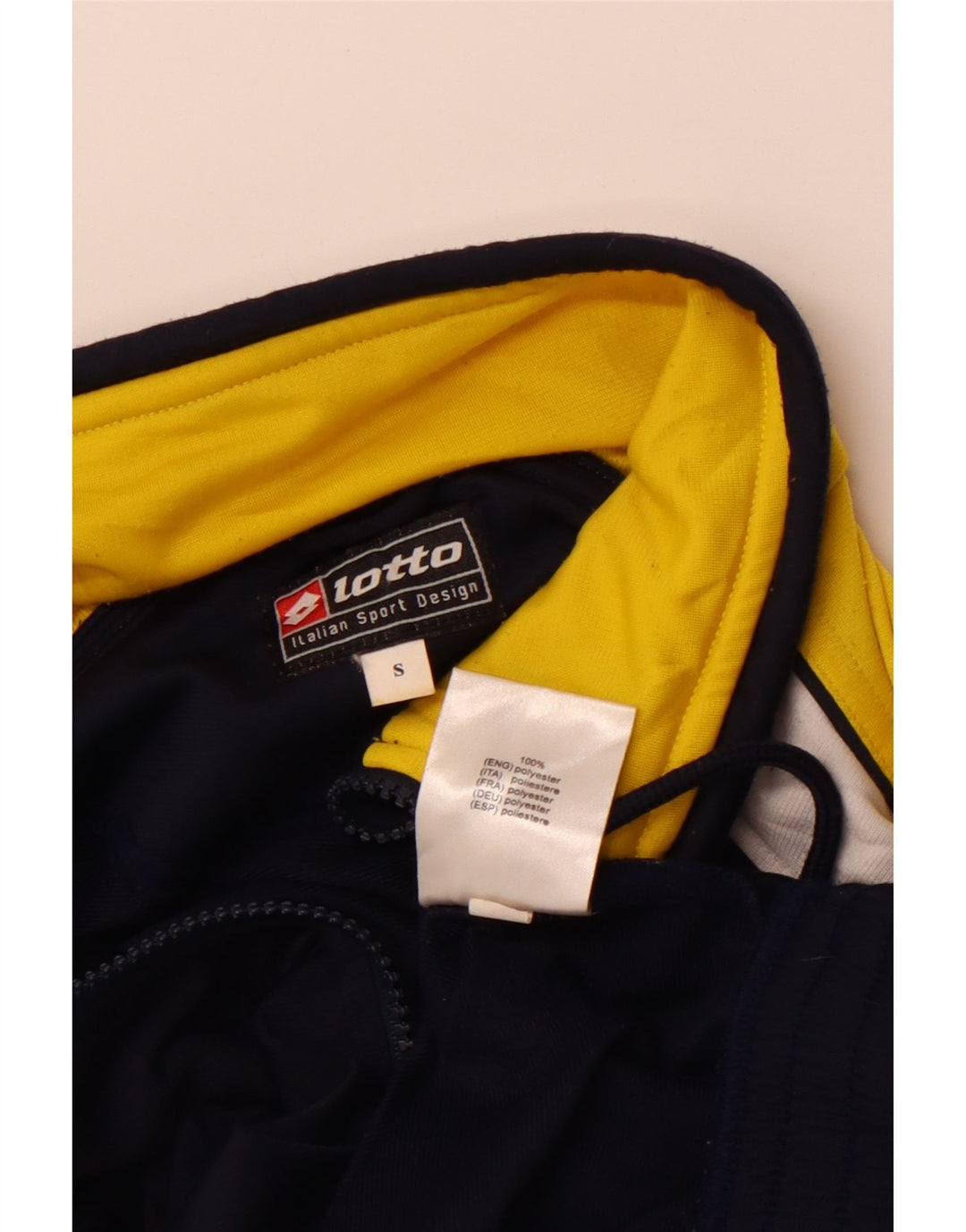 LOTTO Herren-Trainingsanzug-Oberteil, Jacke, klein, marineblau, Farbblock-Polyester