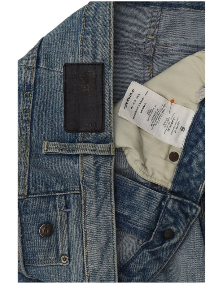 G-STAR Damen Boyfriend-Fit-Röhrenjeans W27 L28 Blaue Baumwolle