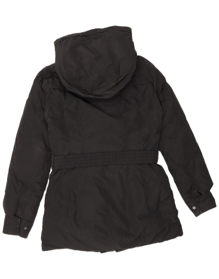 Timberland Wattierter Damenmantel mit Kapuze, UK 10, Small, Schwarz, Polyester