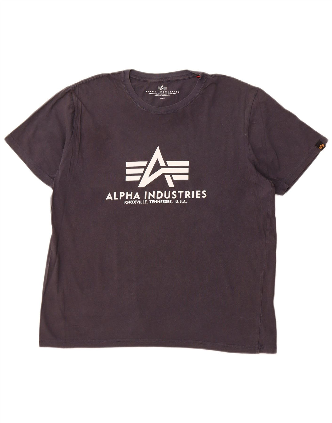 ALPHA INDUSTRIES Herren Grafik-T-Shirt-Oberteil XL Marineblau