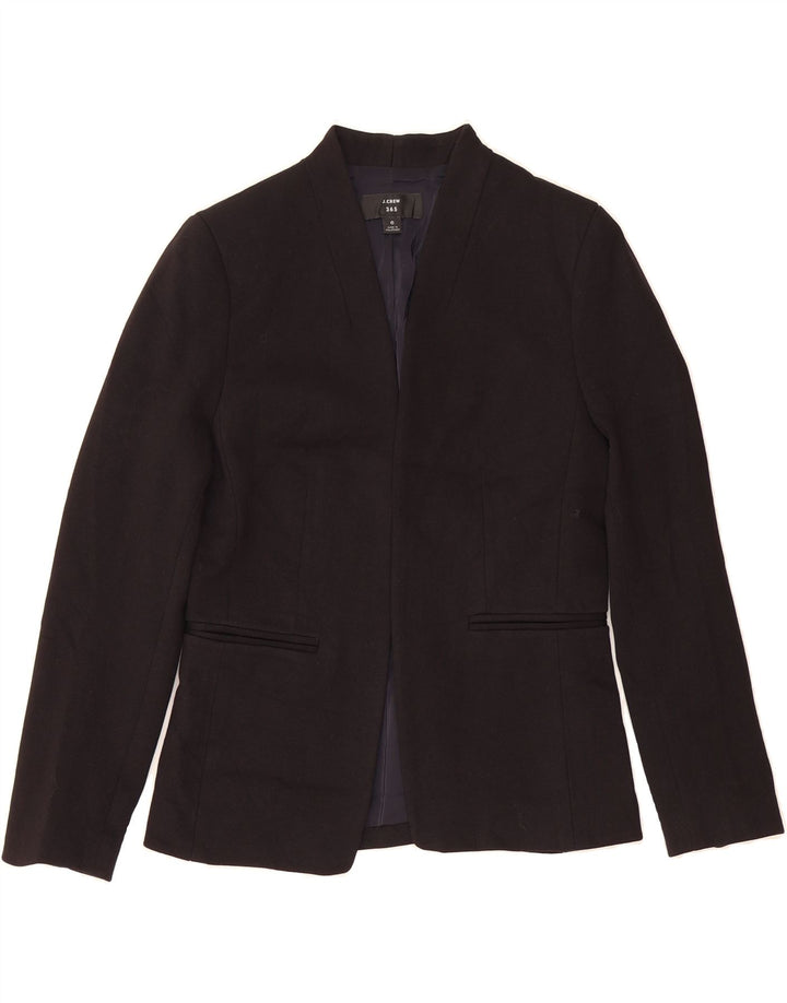 J. CREW Womens 365 Blazer Jacket UK 6 XS Black Viscose Vintage J. Crew and Second-Hand J. Crew from Messina Hembry 