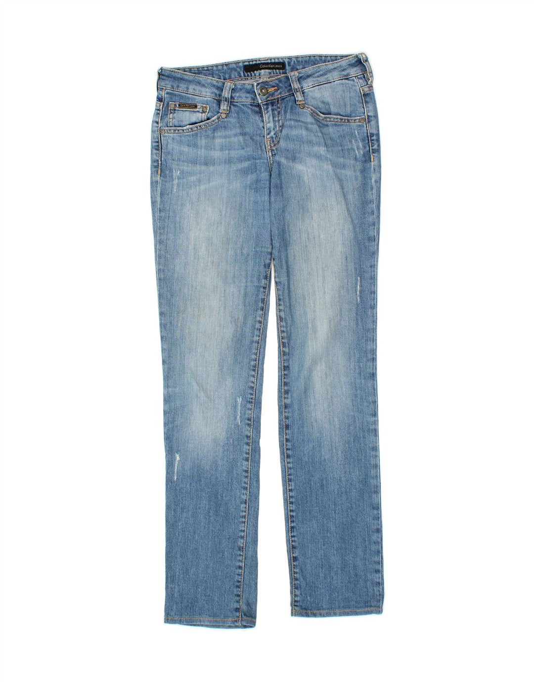CALVIN KLEIN Womens Slim Jeans W27 L34 Blue Cotton Vintage Calvin Klein and Second-Hand Calvin Klein from Messina Hembry 