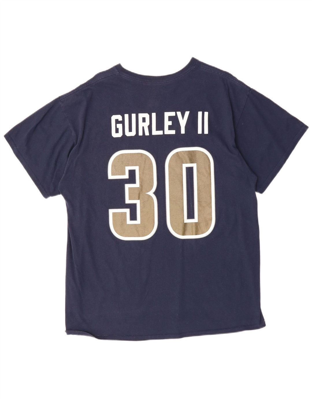 MAJESTIC Herren Todd Gurley II Grafik T-Shirt Top XL Marineblau Baumwolle
