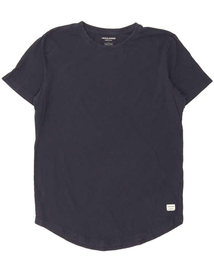 JACK & JONES Mens T-Shirt Top Large Navy Blue Cotton Vintage Jack & Jones and Second-Hand Jack & Jones from Messina Hembry 
