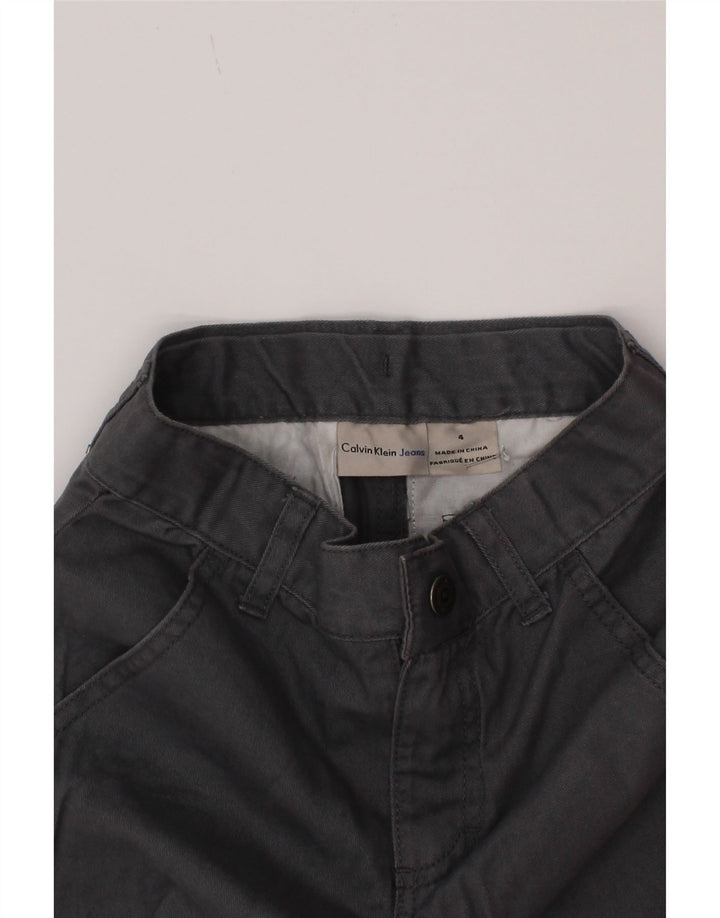 Calvin Klein Chino-Shorts für Jungen, 3–4 Jahre, W22, graue Baumwolle