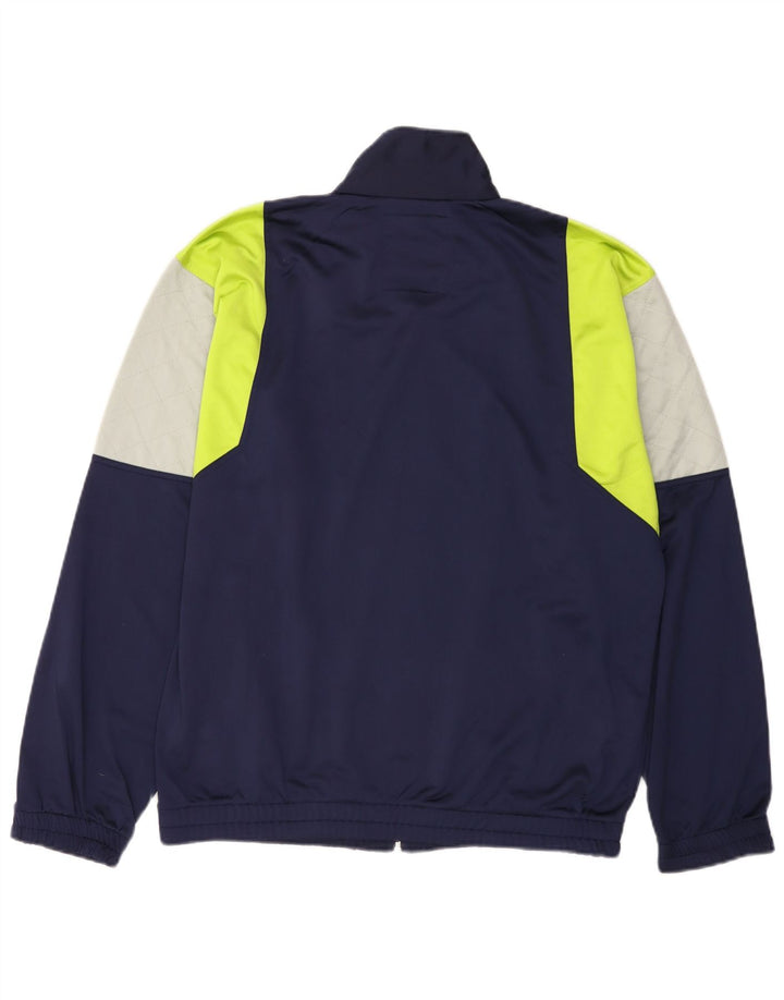 DIADORA Herren-Trainingsanzug-Top-Jacke, UK 42, Größe L, Marineblau, Farbblock