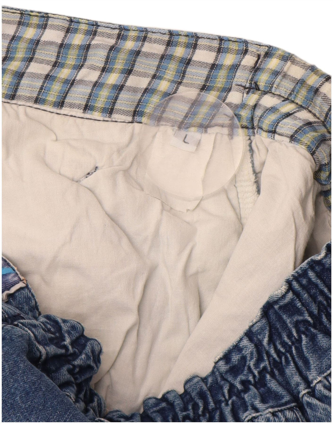 VINTAGE Tapered-Jeans für Damen, Größe L, W34, L30, Blau