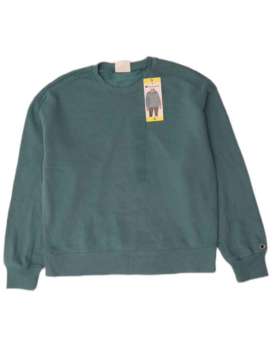 CHAMPION Damen-Sweatshirt in Übergröße, Gr. 10, Größe S, Grün, Polyester
