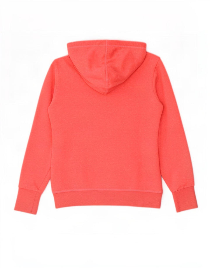 Superdry Damen-Kapuzenpullover mit Grafik, UK 14, Mittelrosa, Polyester