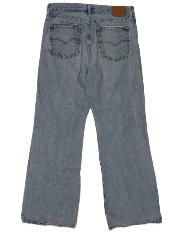 Levi's Damen Distressed Bootcut Jeans W29 L33 Blaue Baumwolle