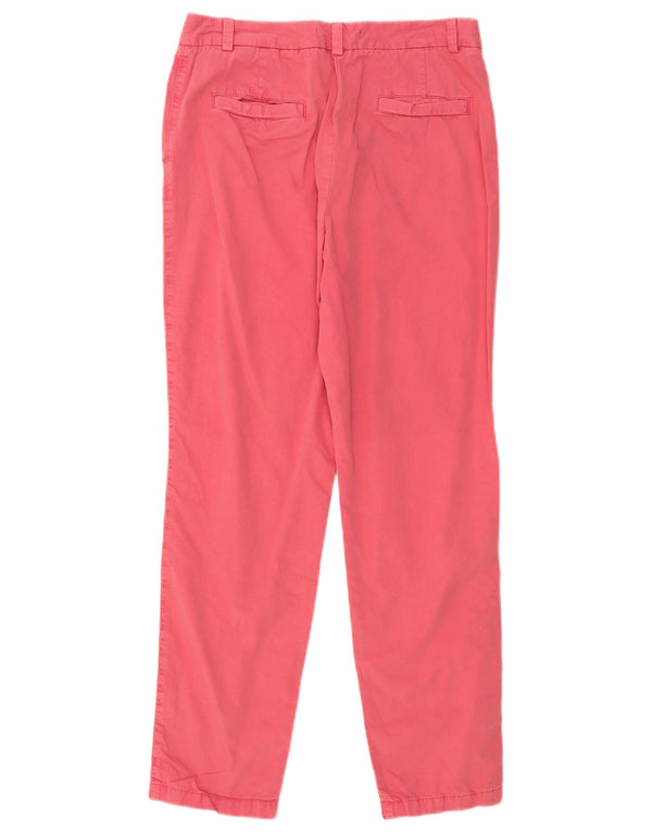 Marks & Spencer Damen Slim Chinohose UK 10 Small W30 L28 Rosa Baumwolle